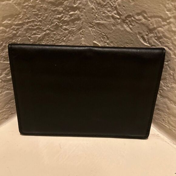 Dunhill Compact Bifold Cardholder ID Wallet Black Leather Minimalist Quiet Luxe - Picture 2 of 11